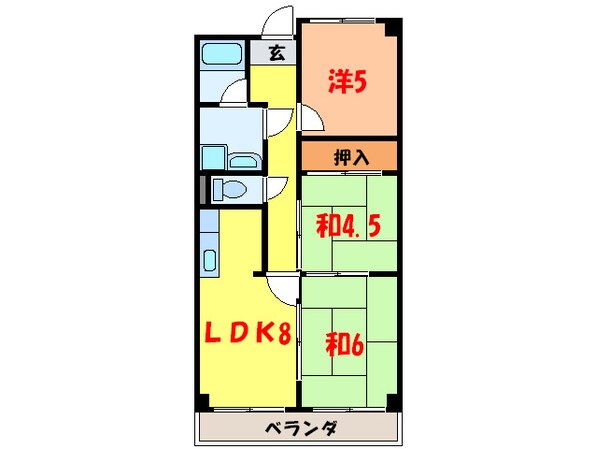 コンフォ－トステ－ジⅡの物件間取画像